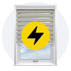 Electric day and night blinds
