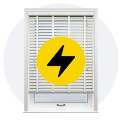 Electric wooden blinds