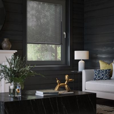 black aluminium venetian blinds