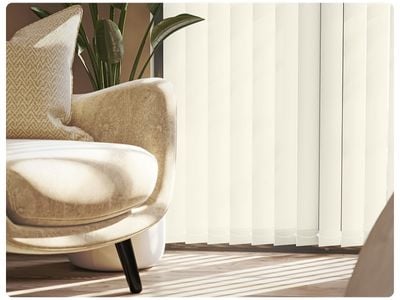 White wooden blinds in a dark grey panelled dining room 