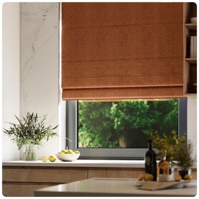 orange roman blinds