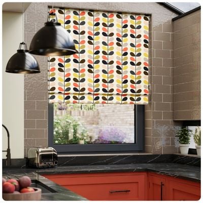 Orla Kiely roman blind kicthen