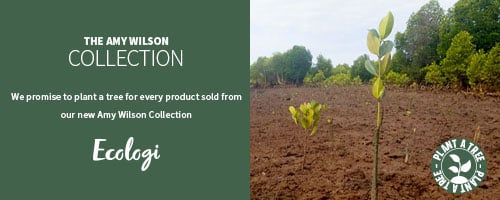 A banner explaining our plant a tree scheme