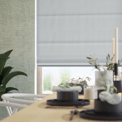 Light grey roman blind