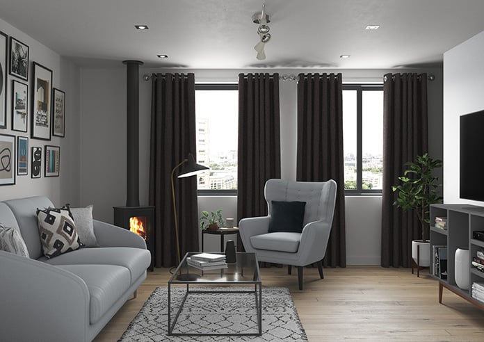 Cosy room image with fire