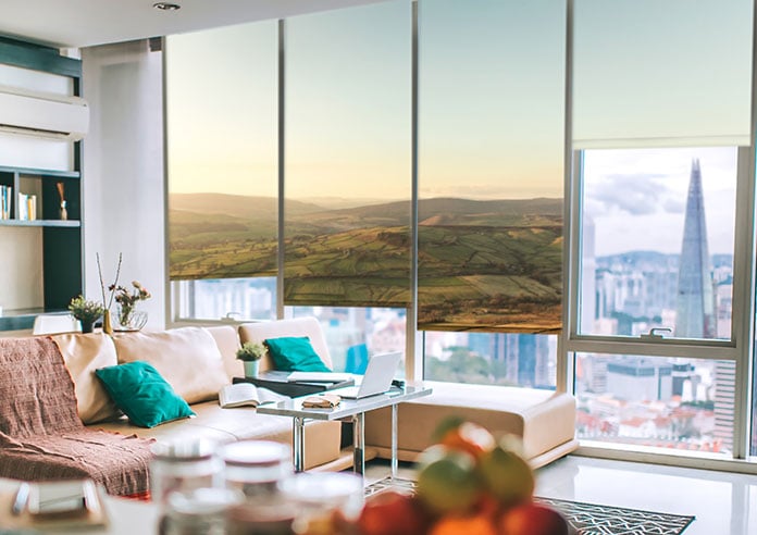 Yorkshire moors on a set of roller blinds