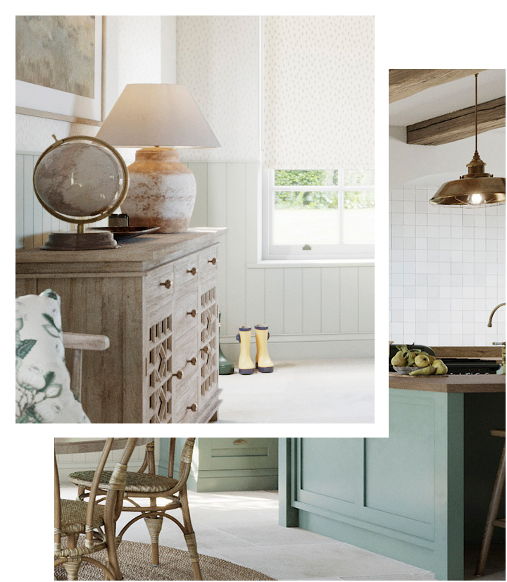 Interiors affected by sun exposure
