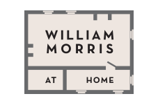 William Morris At Home Strawberry Thief, Indigo - Roller Blind
