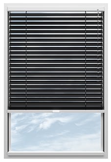 Cotswold, Ebony - Clip Fit Wooden Venetian Blind