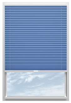 Solaris, Cornflower - Clip Fit Pleated Blind