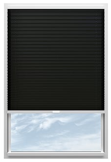 Solaris, Noir - Clip Fit Pleated Blind
