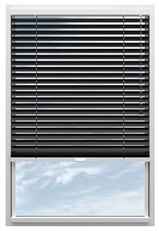 Purity, Satin Noir - Clip Fit Venetian Blind