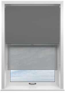 Rimini (Blackout), Storm Cloud & Optima Alto - Double Roller Blind