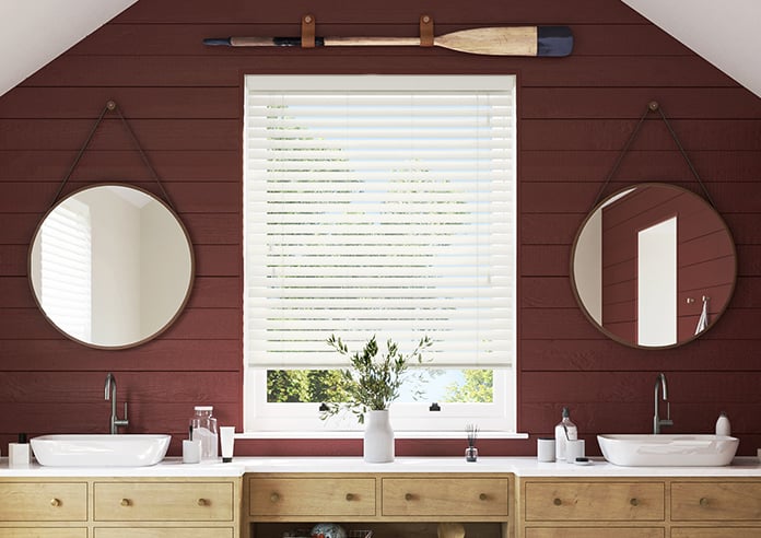 Ecowood, Absolute White Satin - Motorised Venetian Blind