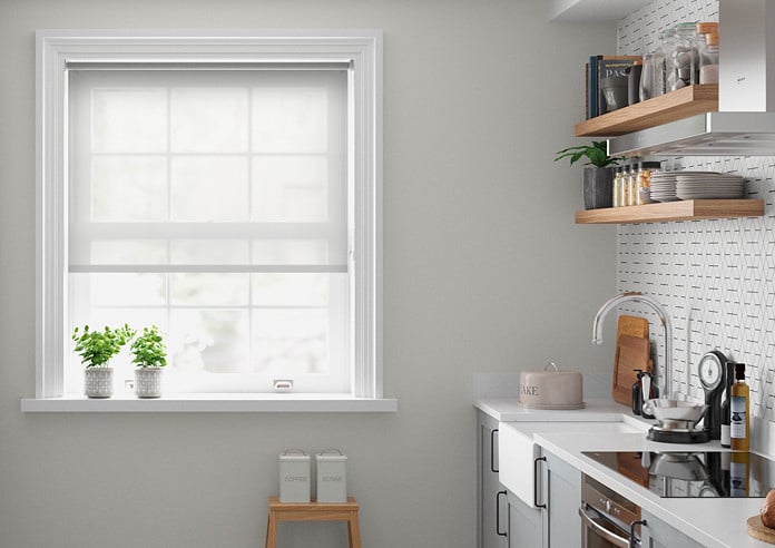 Crystalline Voile, Pure - Roller Blind
