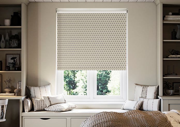 Emily Bond Jaipur, Charcoal - Roller Blind
