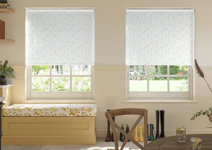 Laurel Leaves, Lemon - Roller Blind