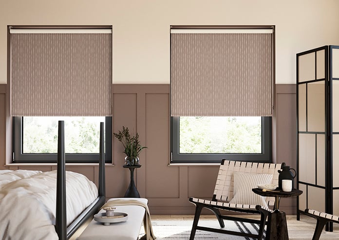 Luis Striped, Victorian Violet - Roller Blind