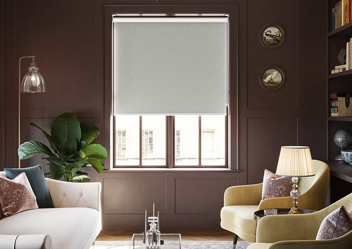 Nairn (Blackout), Angora Grey - Roller Blind
