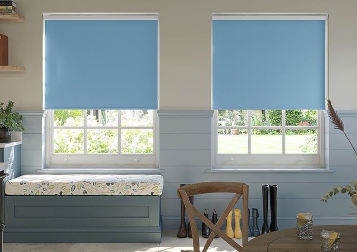 Rimini (Blackout), Bluebell - Roller Blind