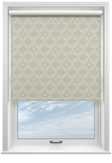 Trellis Prints, Vine and Bloom Bud Green - Roller Blind