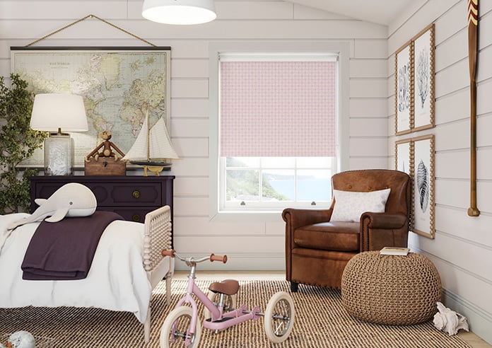 Whaley Great, Gingham Star Mermaid - Roller Blind
