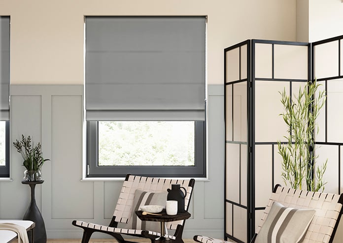 Medina, Charcoal - Roman Blind