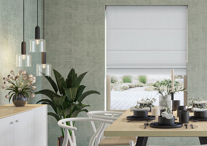Menton, Signal Grey - Roman Blind