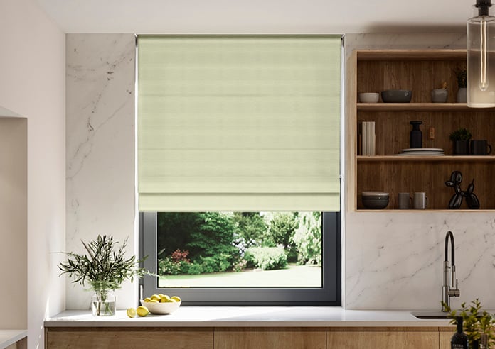 Shima Faux Silk, Apple - Roman Blind