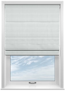 Shima Faux Silk, Silver - Roman Blind