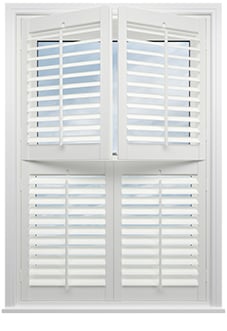 Bromley, Pure White - Tier on Tier Plantation Shutter