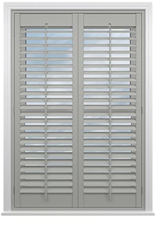 Bromley, Smoke Grey - Full Height Plantation Shutter