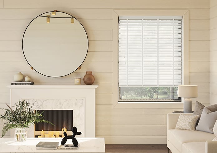 Ecowood Deluxe, Absolute White Fine Grain - Venetian Blind