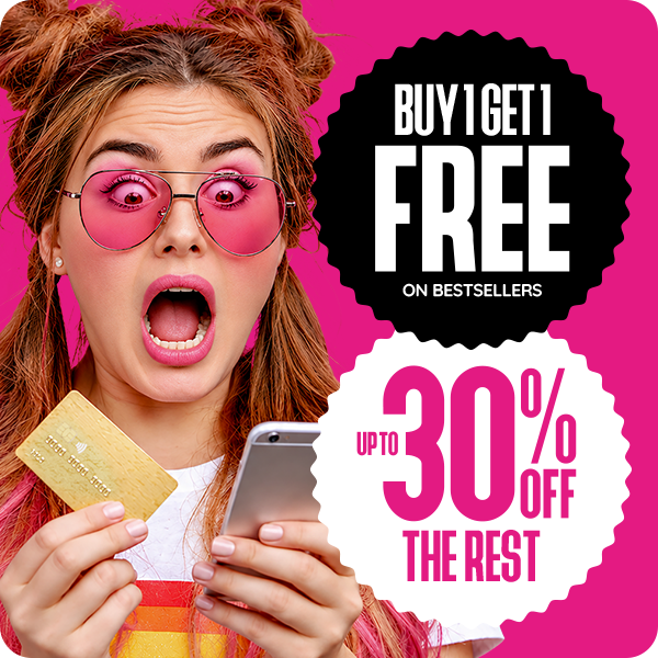 Buy 1 Get 1 Free + Up to 30% OFF!