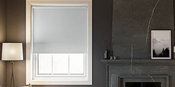 Florenza (Blackout), Alloy Grey - Roller Blind