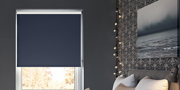 Verona (Blackout), Navy - Roller Blind