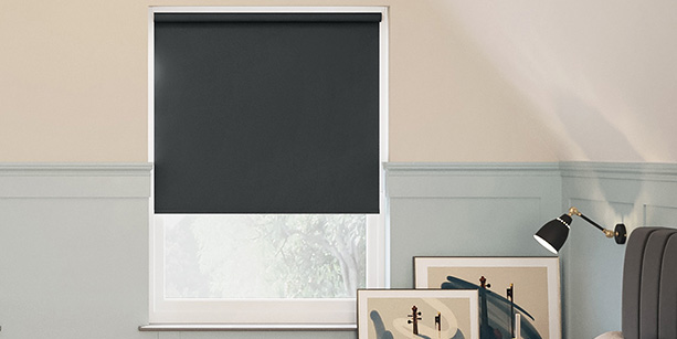 Florenza (Blackout), Shadow Black - Twist&Fit Roller Blind