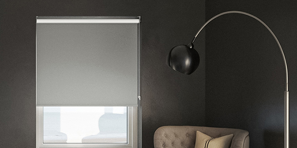 Verona (Blackout), Nimbus Grey - Twist&Fit Roller Blind