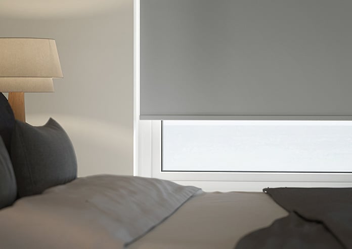 Verona (Blackout) Nimbus Grey Roller Blind