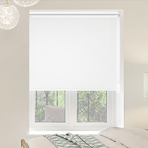 Verona (Blackout), Pure White - Roller Blind