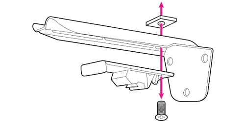 An image showing a wave curtain bracket