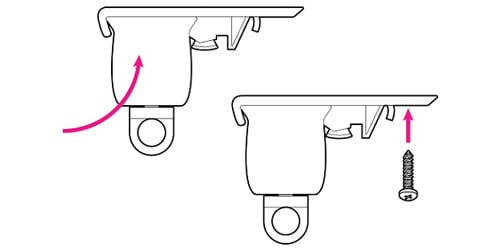 An image showing a wave curtain bracket
