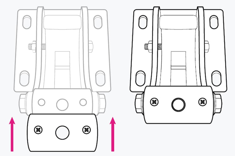 An image showing awning brackets and how to fit