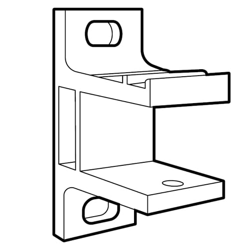 Open awning wall brackets