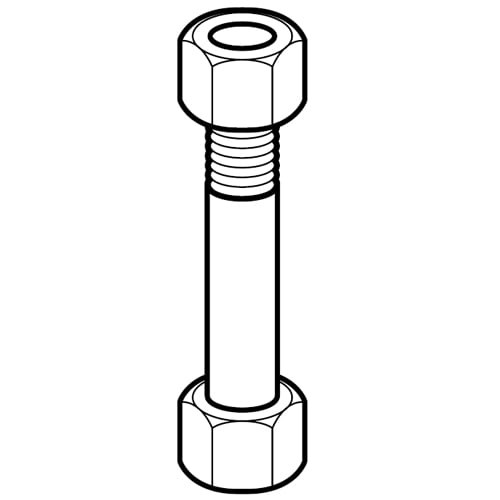 Retaining bolts for an open awning