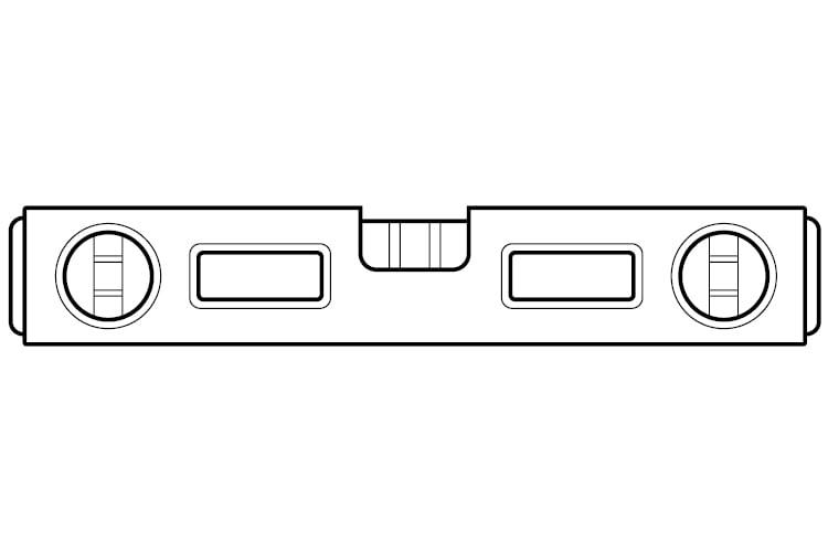 An image showing a spirit level