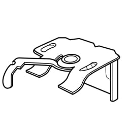 A swivel bracket icon