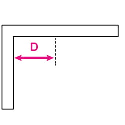 A diagram for roman blinds