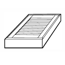 Shutter panels box icon