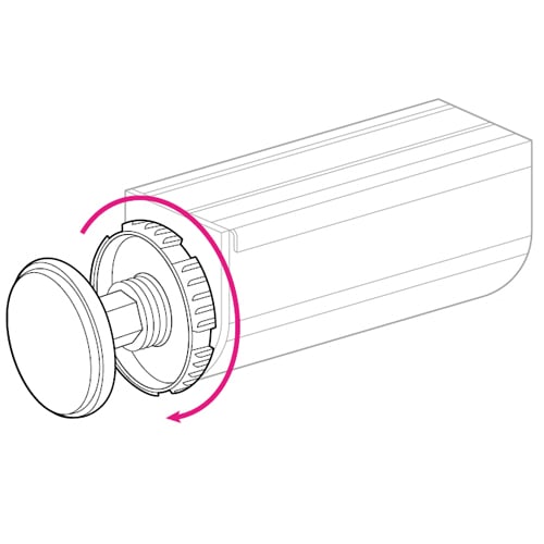 Fitting a Twist&Fit roman blinds - twisting the end